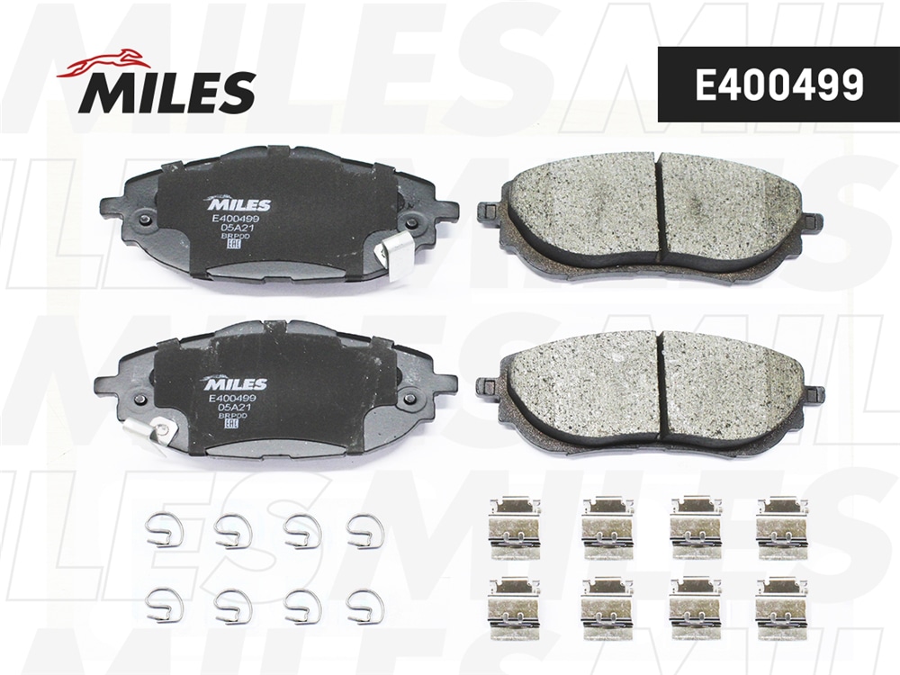 MILES E400499 Колодки тормозные TOYOTA AURIS 12-/COROLLA 13- пер. LowMetallic
