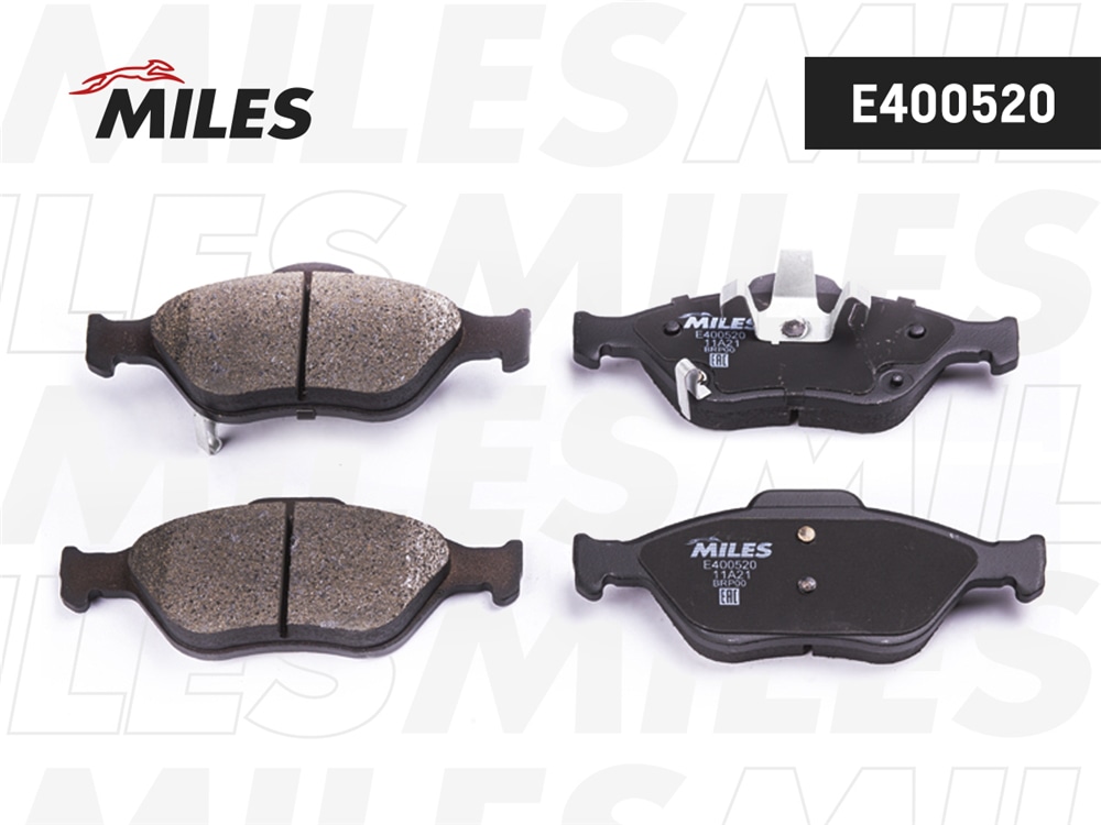 MILES E400520 Колодки тормозные TOYOTA YARIS 1.0-1.4 06- пер. LowMetallic
