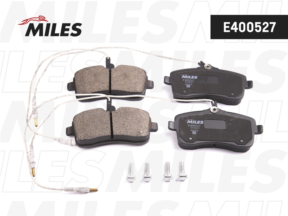 MILES E400527 Колодки тормозные дисковые передние с датчиком