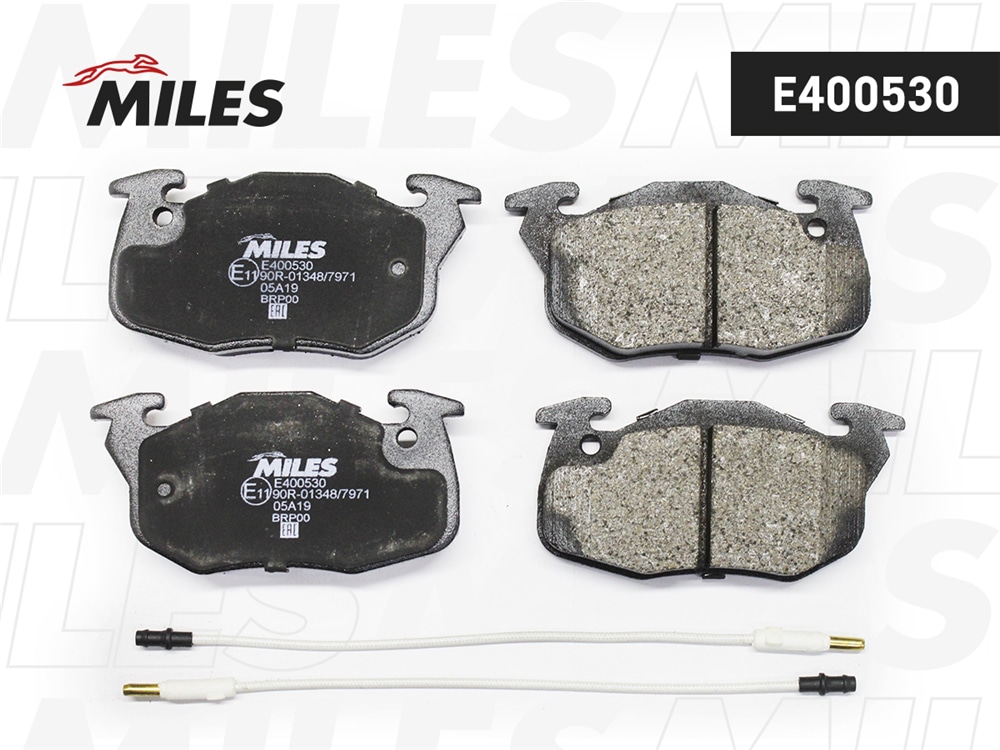 MILES E400530 Колодки тормозные CITROEN ZX/PEUGEOT 306/405/RENAULT CLIO пер.2 дат. LowMetallic