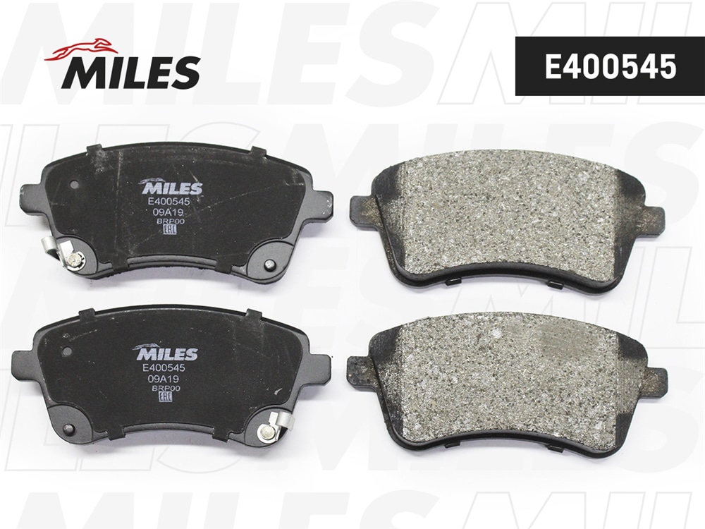 MILES E400545 Колодки тормозные передние (Смесь Low-Metallic) KIA VENGA 10- (TRW GDB3509) E400545