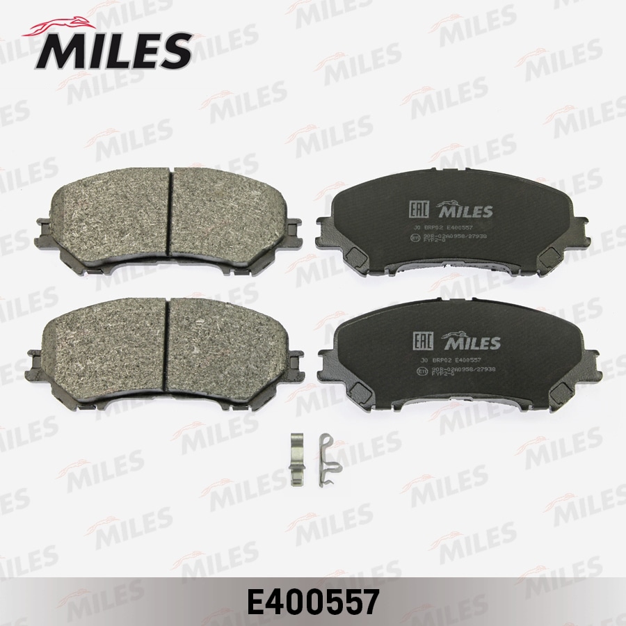 MILES E400557 Колодки тормозные передние (Смесь Low-Metallic) NISSAN X-TRAIL(32) 14- (TRW GDB3648) E400557