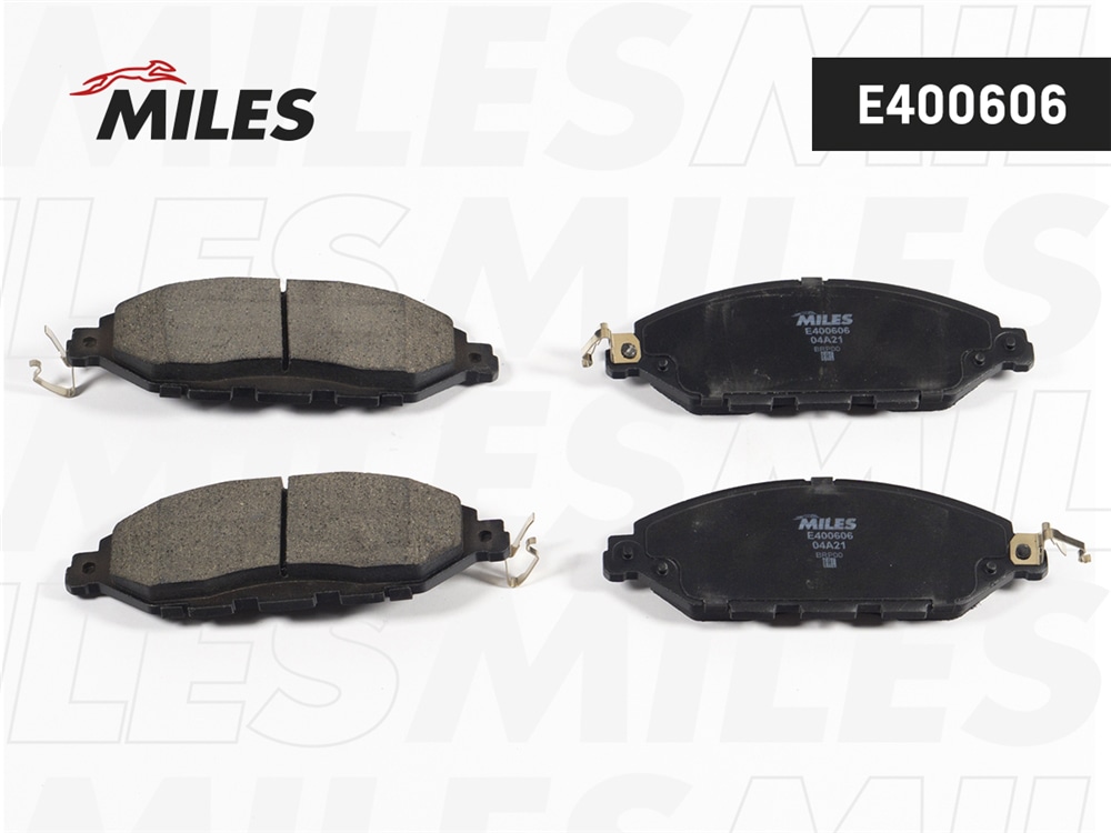 MILES E400606 Колодки тормозные передние (Смесь Low-Metallic) NISSAN PATHFINDER 14-/INFINITI QX60 12- E400606