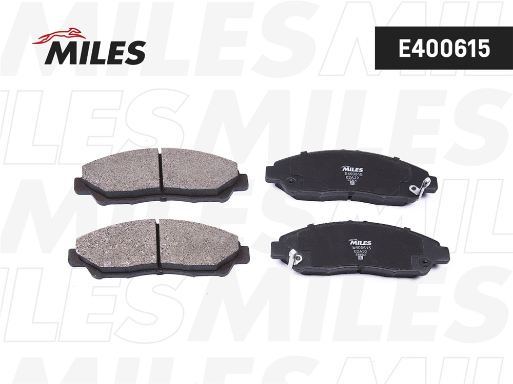 MILES E400615 Колодки тормозные передние (Смесь Low-Metallic) HONDA PILOT 08-/ACURA MDX 06- E400615