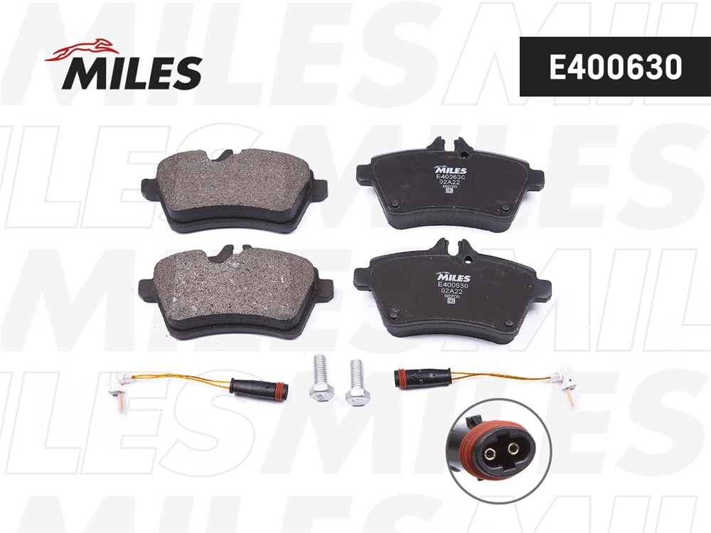 MILES E400630 Колодки тормозные передние (Смесь Low-Metallic) MERCEDES A-CLASS W169/B-CLASS W245 1.5-2.0 04- (TRW GDB1629) E400630