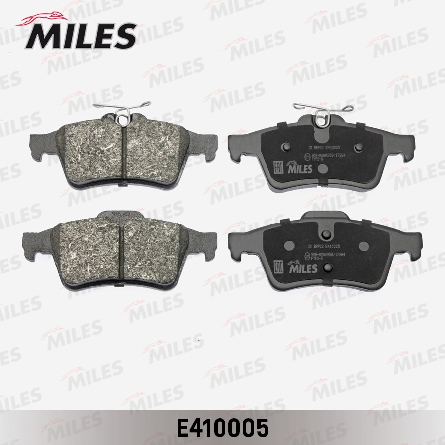 MILES E410005 Колодки тормозные FORD FOCUS II/III/MAZDA 3/OPEL VECTRA C/VOLVO S40 зад. LowMetallic