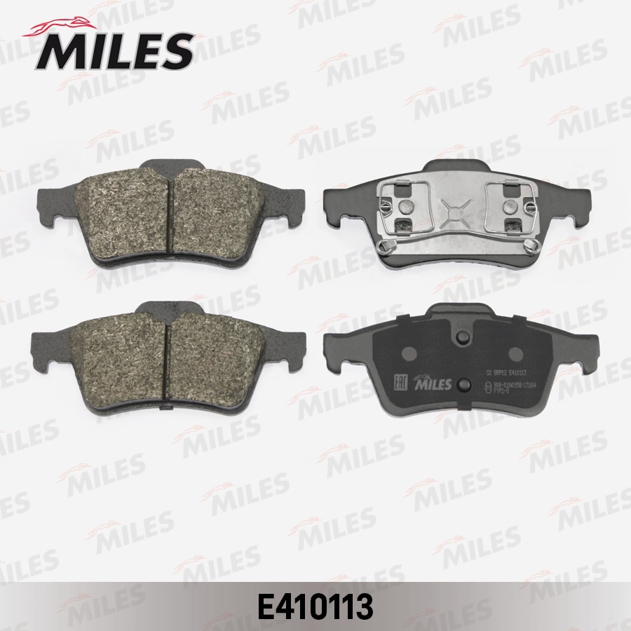 MILES E410113 Колодки тормозные задние (без датчика) (Смесь Low-Metallic) (NISSAN PRIMERA P12, RENAULT LAGUNA II, LATITUDE) (TRW GDB1469) E410113