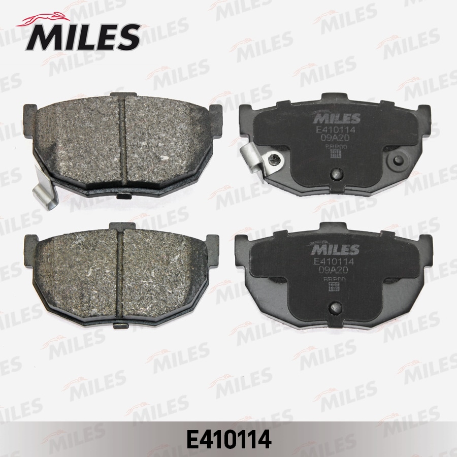 MILES E410114 Колодки тормозные дисковые задние