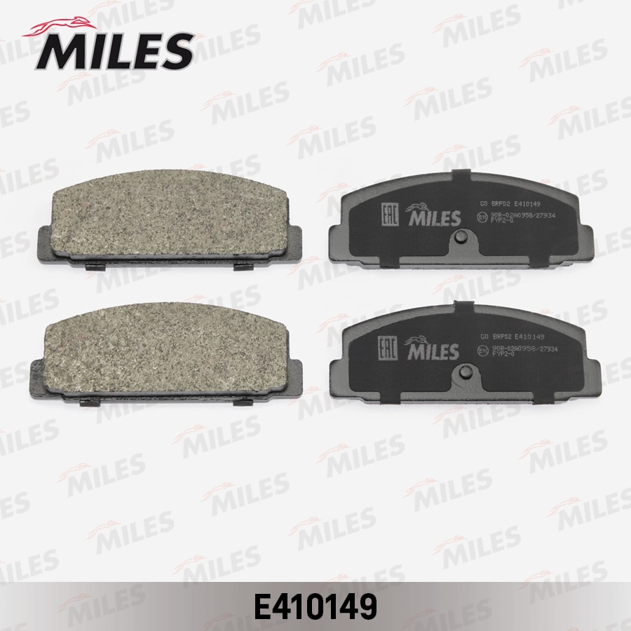 MILES E410149 Колодки тормозные MAZDA 6 02-/323 96-/626 92-02 зад. LowMetallic