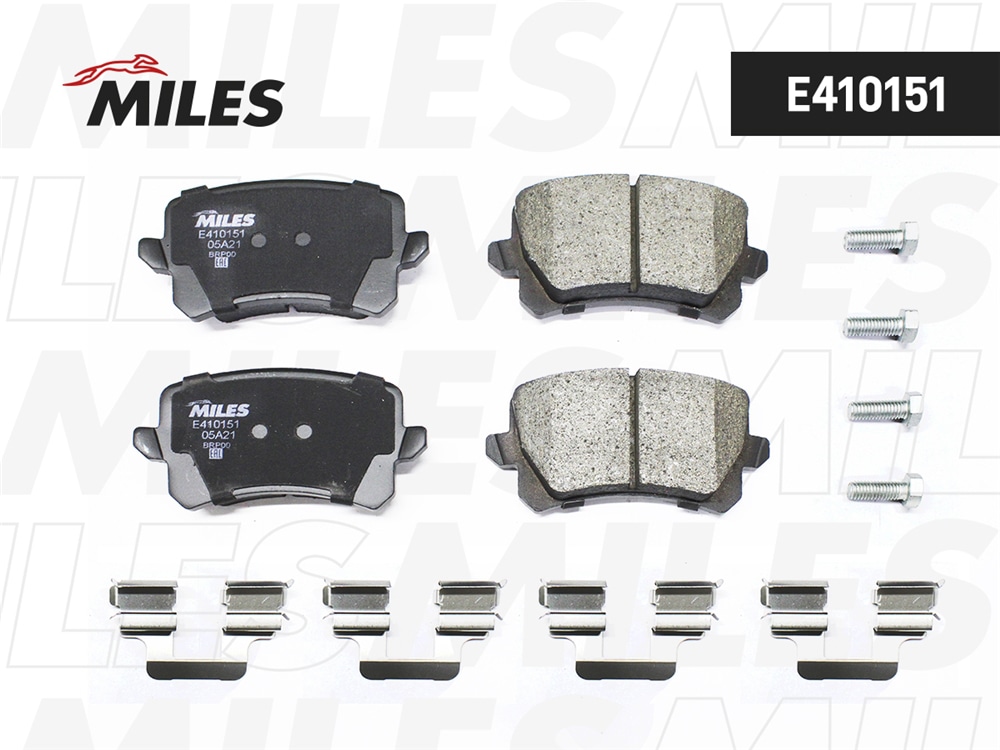 MILES E410151 Колодки тормозные HAVAL F7/F7x/VW PASSAT/TIGUAN 07- зад. LowMetallic