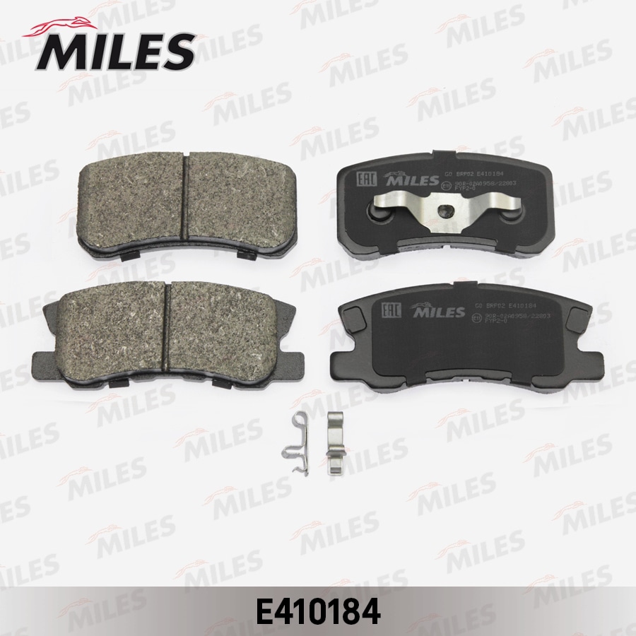 MILES E410184 Колодки тормозные дисковые задние