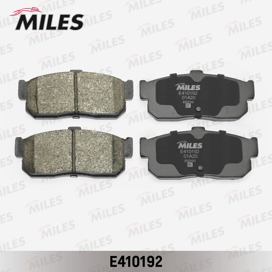 MILES E410192 Колодки тормозные NISSAN ALMERA/MAXIMA 95-/PRIMERA -98/SUNNY -95 зад. LowMetallic