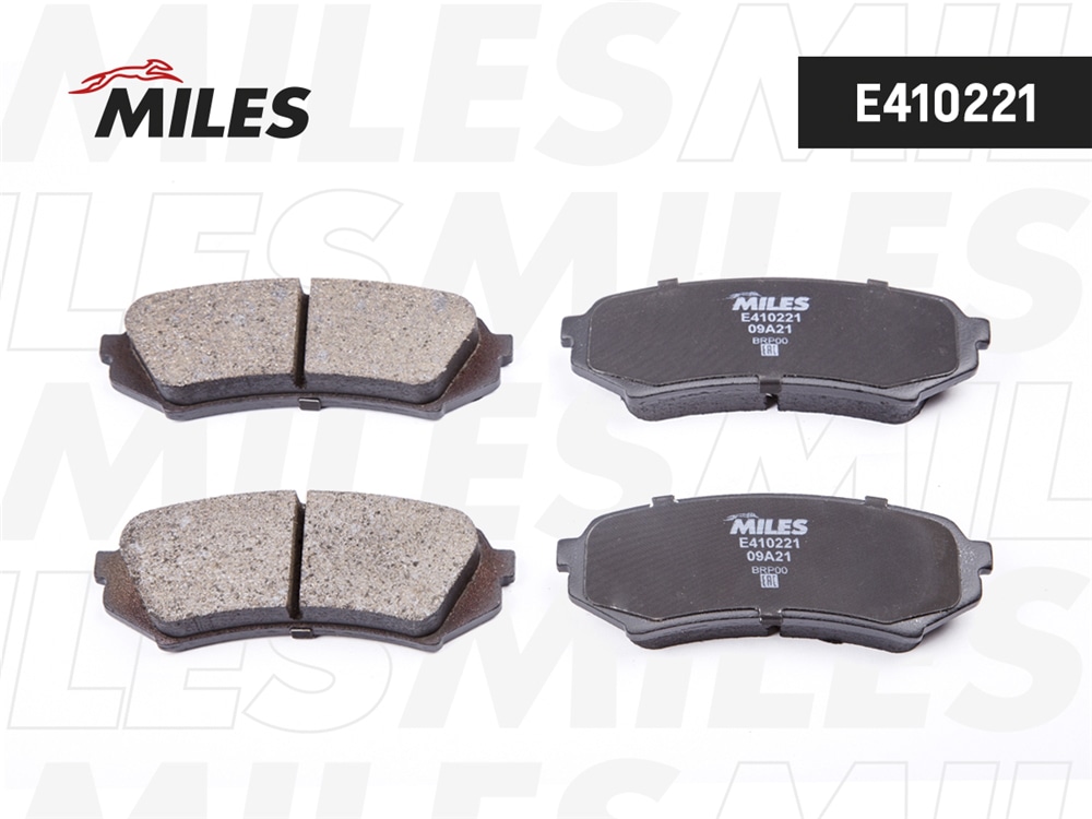 MILES E410221 Колодки тормозные дисковые задние