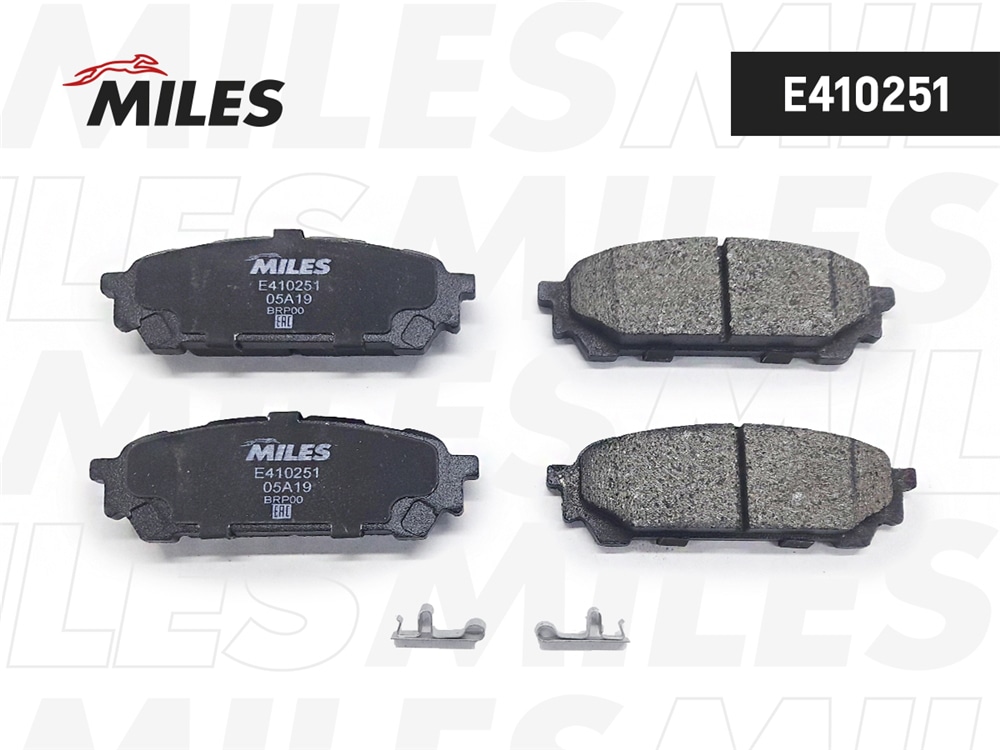 MILES E410251 Колодки тормозные дисковые задние