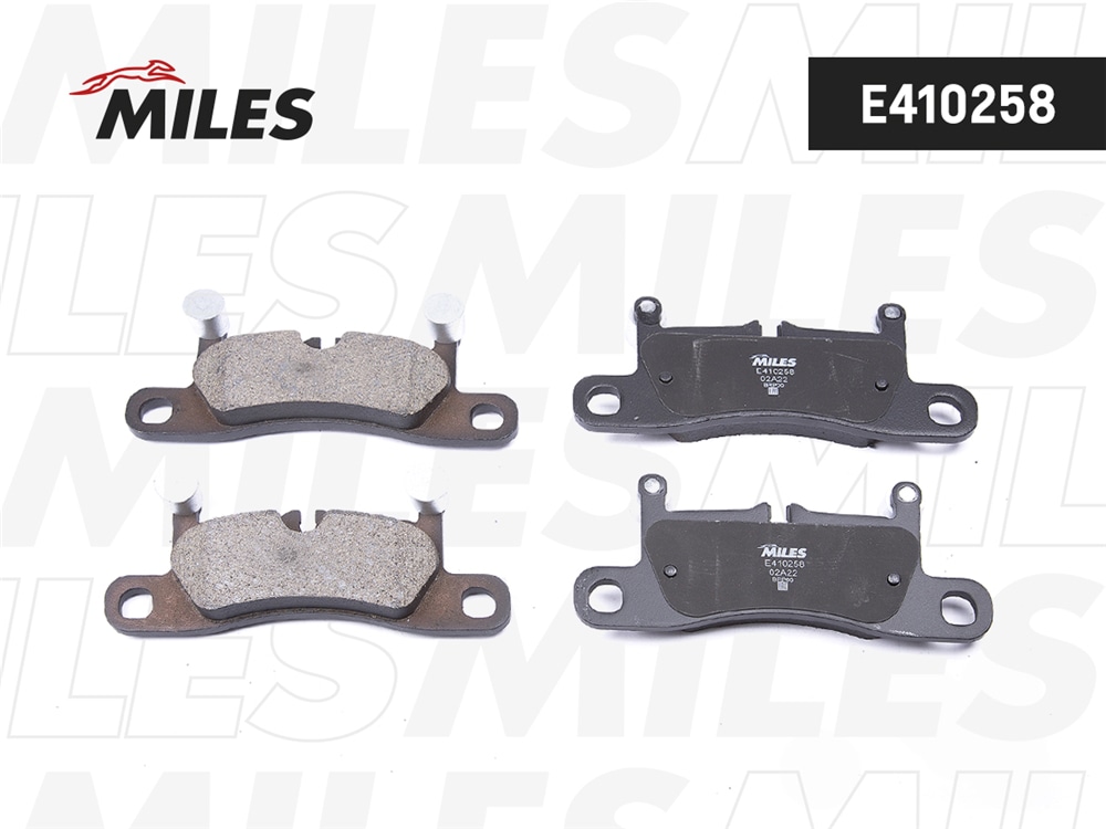 MILES E410258 Колодки тормозные задние (без датчика) (Смесь Low-Metallic) (VW TOUAREG 3.0-4.2 10-/PORSCHE CAYENNE 3.0-4.8 10-) (TRW GDB1875) E410258