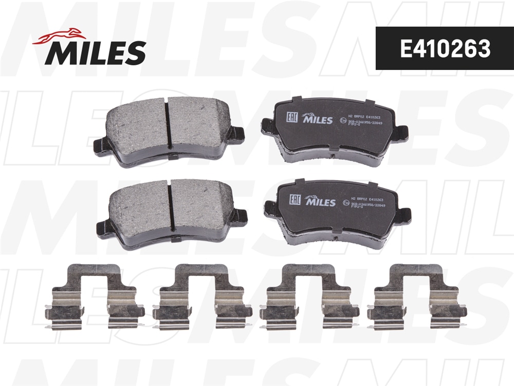 MILES E410263 Колодки тормозные FORD GALAXY/S-MAX/VOLVO S80/V70/XC60/XC70 07- зад. LowMetallic