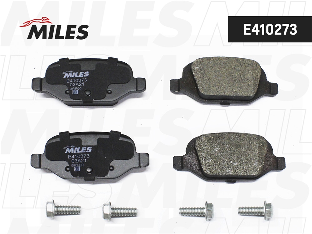 MILES E410273 Колодки тормозные LADA GRANTA/KALINA/FIAT 500 07-/PANDA 03- зад. LowMetallic