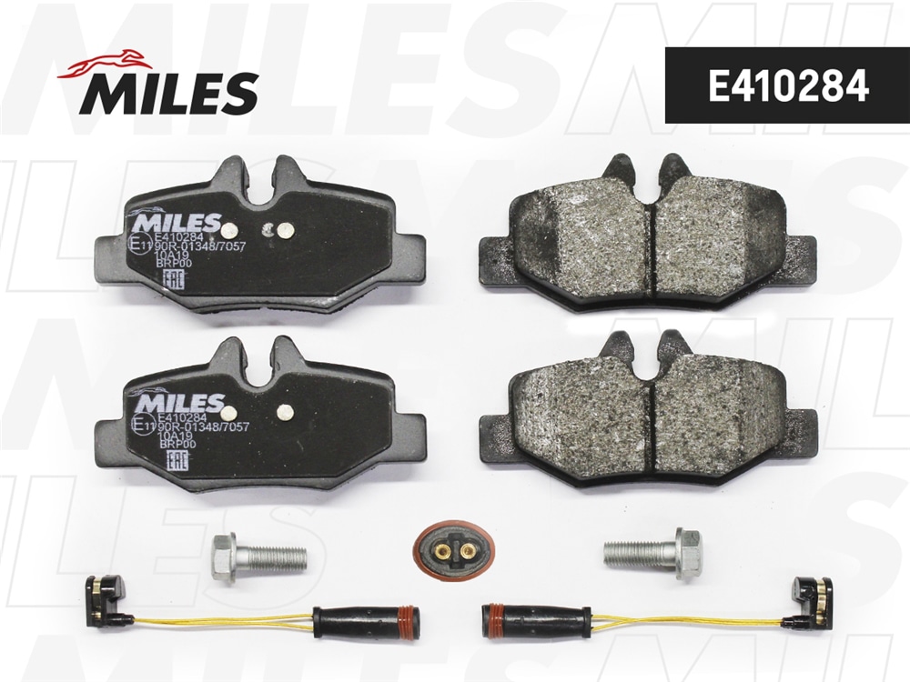 MILES E410284 Колодки тормозные MB VIANO/VITO W639 03- зад. с датч. LowMetallic
