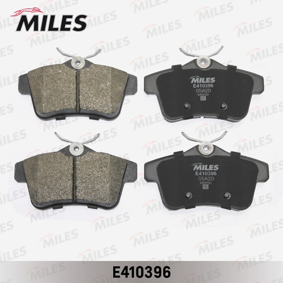 MILES E410396 Колодки тормозные задние (без датчика) (Смесь Low-Metallic) CITROEN C4 09-/PEUGEOT 3008/5008 09- (TRW GDB1828) E410396