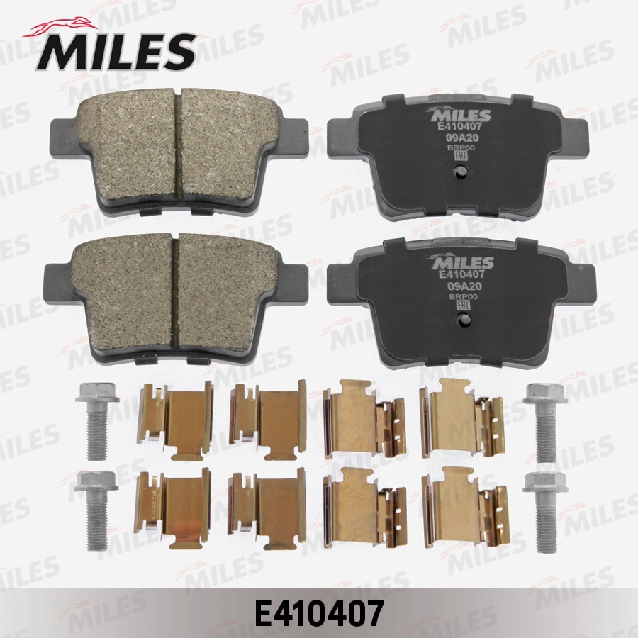 MILES E410407 Колодки тормозные дисковые задние