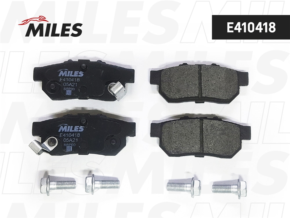MILES E410418 Колодки тормозные дисковые задние
