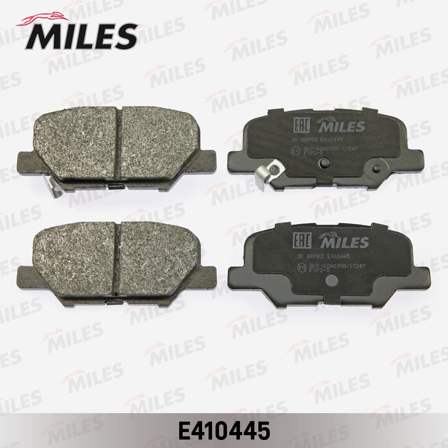 MILES E410445 Колодки тормозные MAZDA 6 12-/MITSUBISHI OUTLANDER 12- зад. LowMetallic