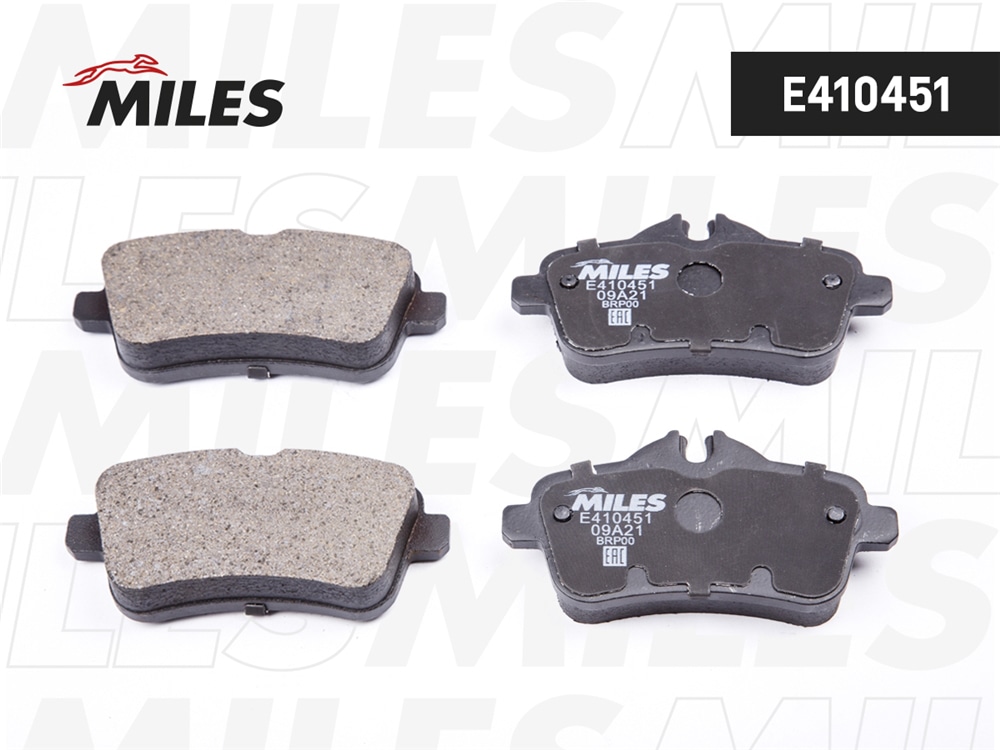 MILES E410451 Колодки тормозные задние (без датчика) (Смесь Low-Metallic) MERCEDES GL X166/ML W166 (TRW GDB1947) E410451