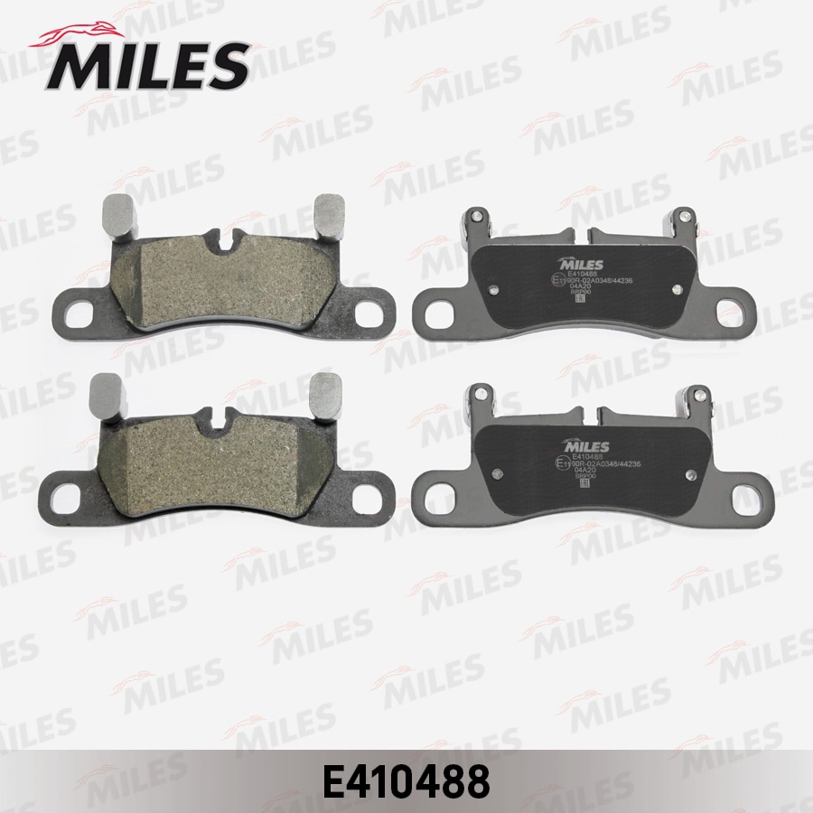 MILES E410488 Колодки тормозные задние (Смесь Low-Metallic) PORSCHE CAYENNE 3.0-4.8 (1KP) 10- (TRW GDB1876) E410488