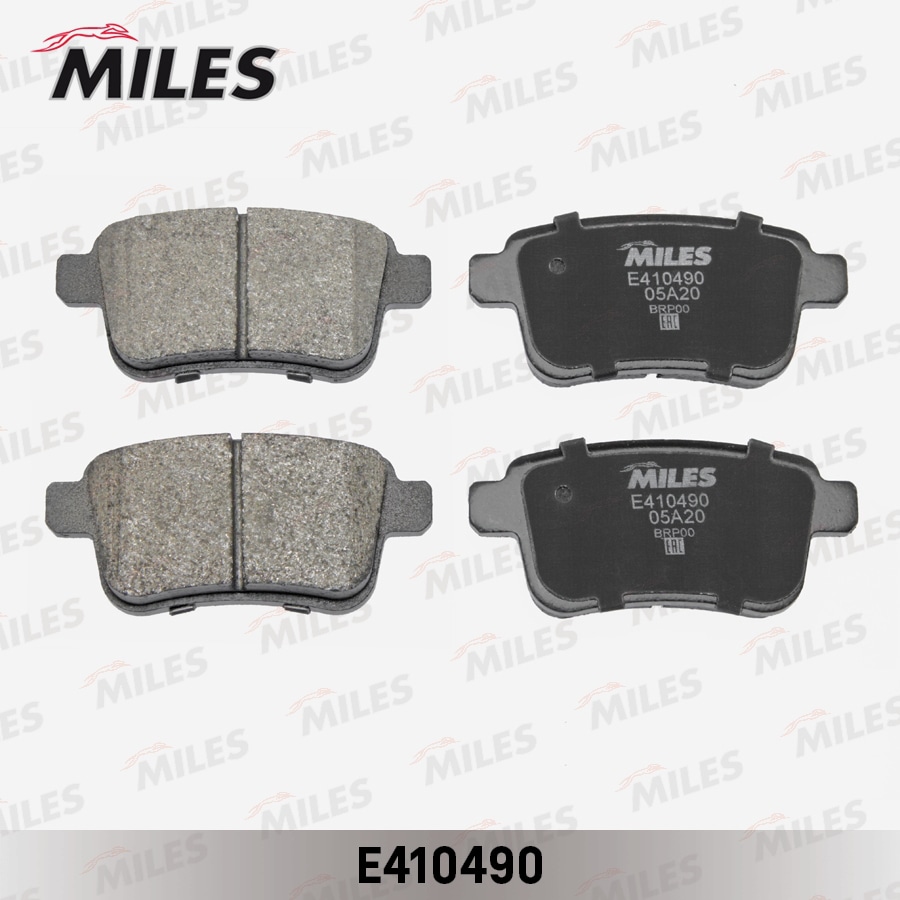 MILES E410490 Колодки тормозные задние (без датчика) (Смесь Low-Metallic) RENAULT KANGOO 08- (TRW GDB1786) E410490