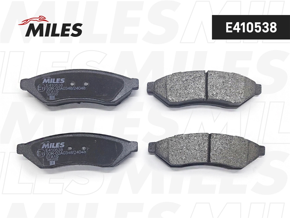 MILES E410538 Колодки тормозные задние (Смесь Low-Metallic) CHEVROLET EPICA 05-/EVANDA 02-/MAGNUS 99- (TRW GDB3346) E410538
