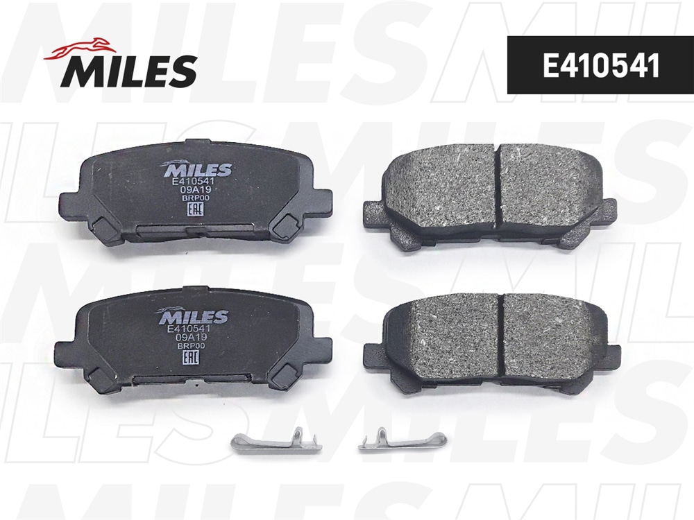 MILES E410541 Колодки тормозные задние (Смесь Low-Metallic) HONDA PILOT 08-/ACURA MDX 06- E410541