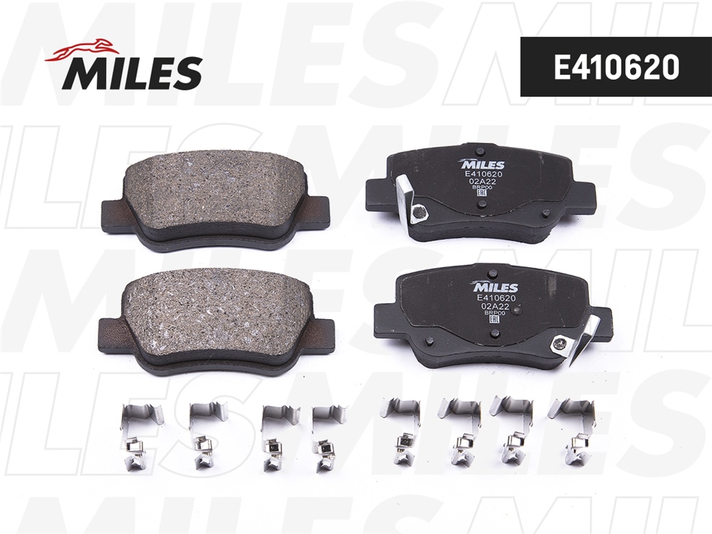 MILES E410620 Колодки тормозные TOYOTA AVENSIS 09- зад. LowMetallic