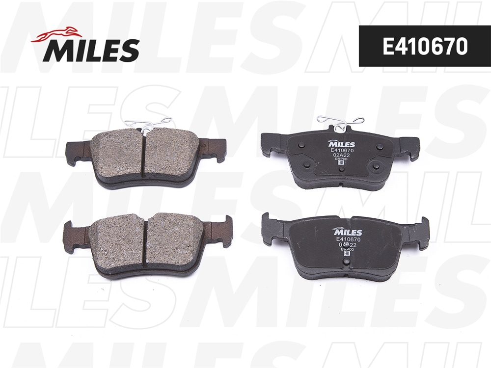 MILES E410670 Колодки тормозные задние (Смесь Low-Metallic) FORD KUGA/MONDEO/GALAXY/S-MAX 14-/Changan cs35/Plus/New(эл.ручник) (TRW GDB2115) E410670