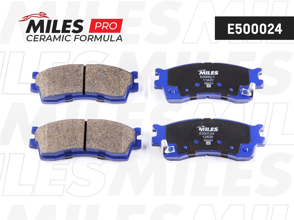 MILES E500024 Колодки тормозные KIA CLARUS 96-/RIO/SHUMA 00-/SPECTRA перед. Ceramic