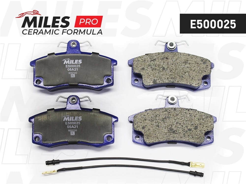 MILES E500025 Колодки тормозные ВАЗ 2110/2111/2112 пер. с датч. Ceramic PRO