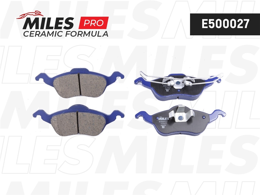 MILES E500027 Колодки тормозные передние (Смесь CERAMIC серия PRO) FORD FOCUS 9805 (TRW GDB1358) E500027