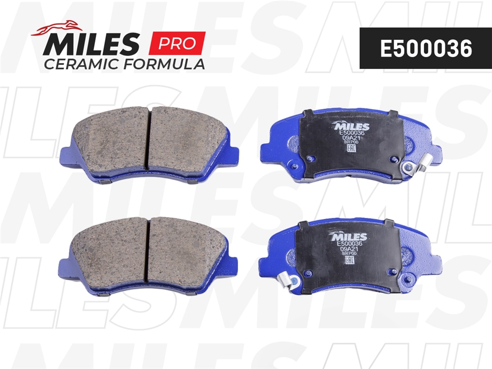 MILES E500036 Колодки тормозные передние Ceramic
