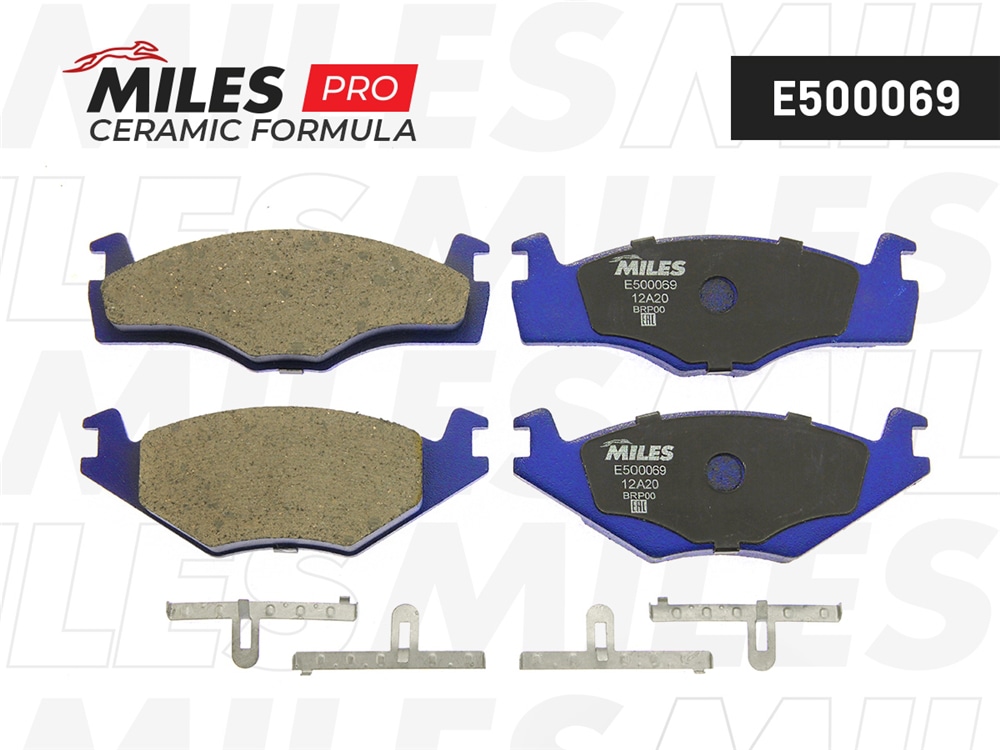 MILES E500069 Колодки тормозные VW G2 1.6/G3 1.4/1.6/1.9D пер. Ceramic PRO