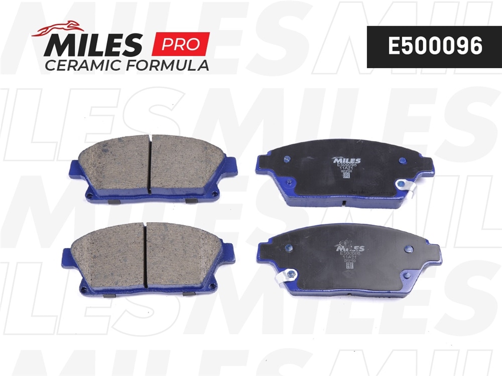 MILES E500096 Колодки тормозные передние (Смесь CERAMIC серия PRO) CHEVROLET CRUZE/OPEL ASTRA J 16 10- (TRW GDB1847) E500096