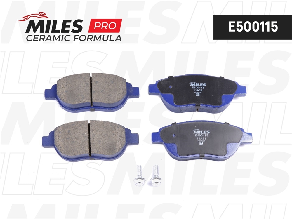 MILES E500115 Колодки тормозные CITROEN C4/BERLINGO/FIAT DOBLO/PEUGEOT 307/PARTNER перед. Ceramic