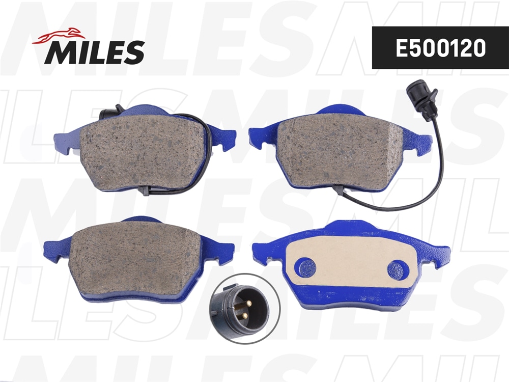 MILES E500120 Колодки тормозные передние (Смесь CERAMIC серия PRO) А100 9194/А6 9597 (TRW GDB1049) E500120