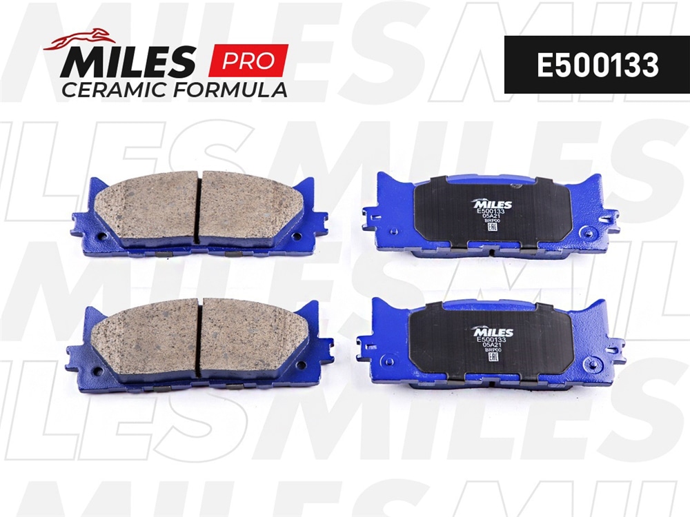 MILES E500133 Колодки тормозные передние Ceramic