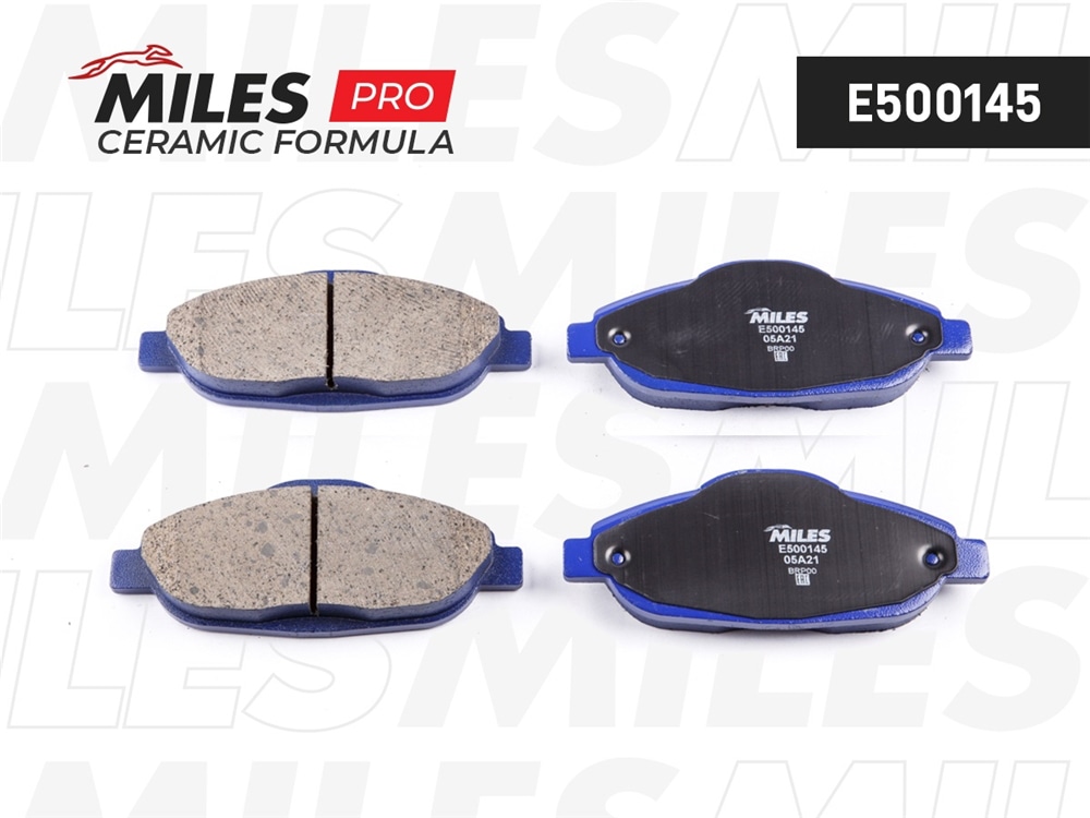 MILES E500145 Колодки тормозные передние (Смесь CERAMIC серия PRO) PEUGEOT 308 07-/3008 09- (TRW GDB1761) E500145