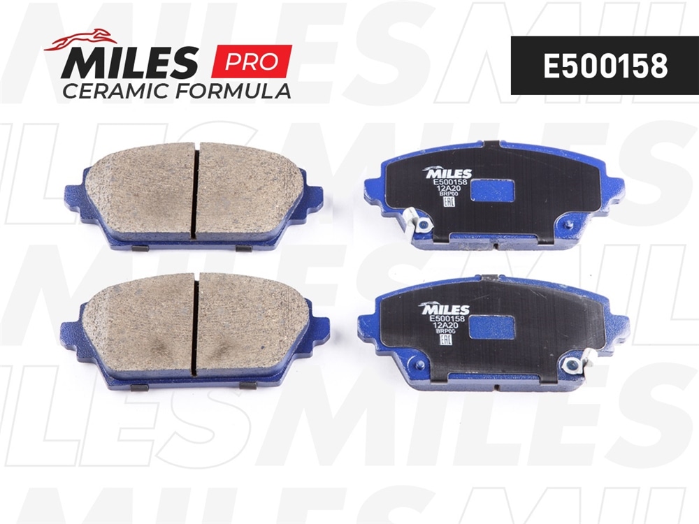MILES E500158 Колодки тормозные NISSAN PRIMERA (P12) 02-/ALMERA 00-05 пер. Ceramic PRO