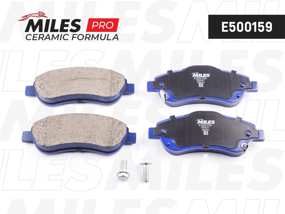 MILES E500159 Колодки тормозные передние (Смесь CERAMIC серия PRO) HONDA CR-V III 07- (TRW GDB3445) E500159