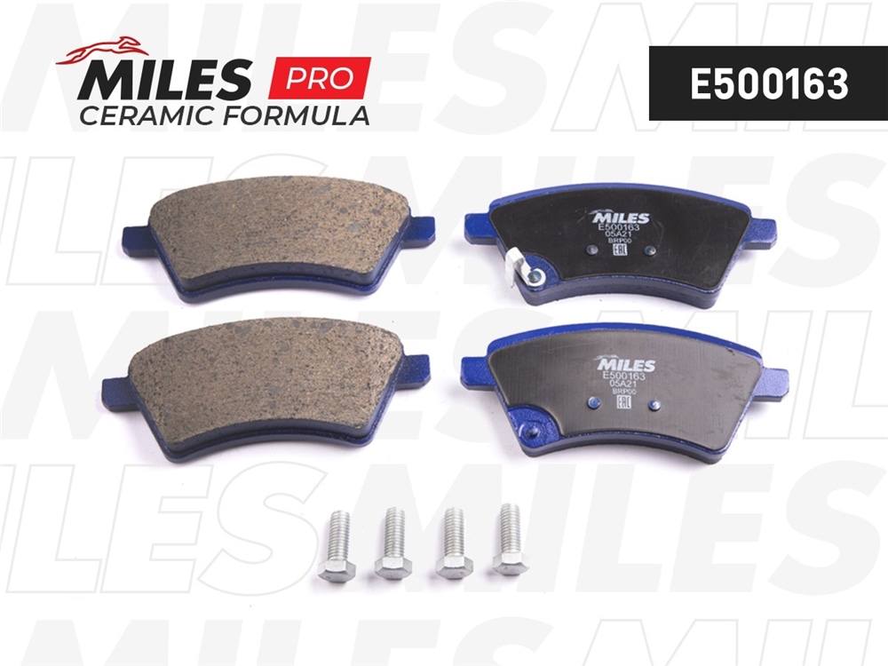 MILES E500163 Колодки тормозные SUZUKI SX4 06- (Венгерская сборка) пер. Ceramic PRO