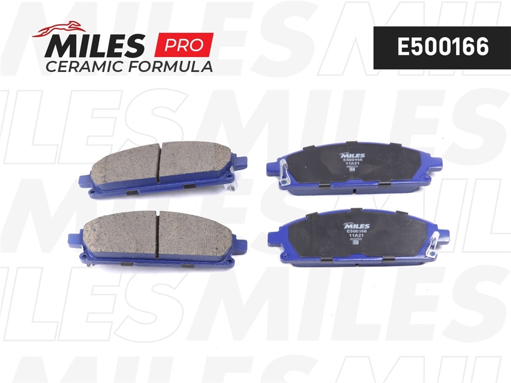 MILES E500166 Колодки тормозные NISSAN PATHFINDER 97-04/X-TRAIL 01-07 пер. Ceramic PRO
