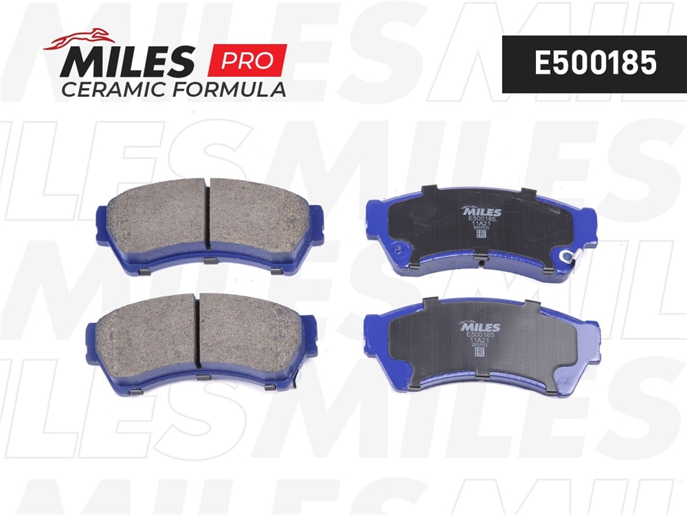 MILES E500185 Колодки тормозные передние (Смесь CERAMIC серия PRO) MAZDA 6 1.8-2.5 08- (TRW GDB3501) E500185