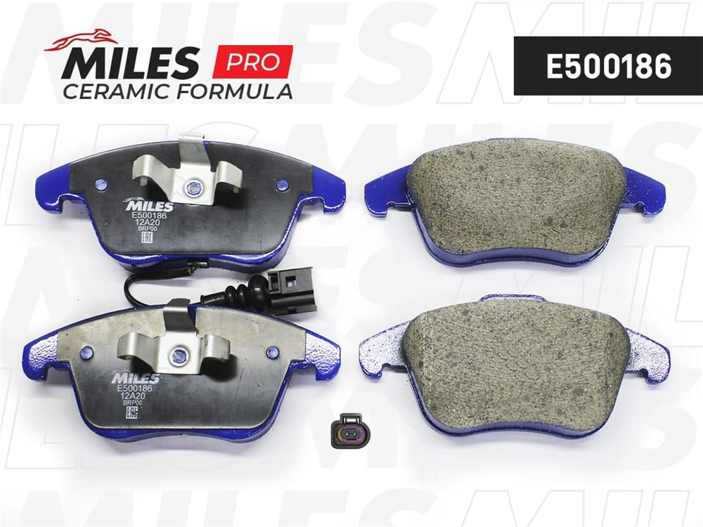 MILES E500186 Колодки тормозные AUDI Q3 11-/VW SHARAN 10-/TIGUAN 07- перед. Ceramic