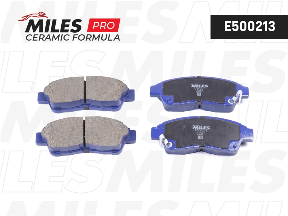 MILES E500213 Колодки тормозные COROLLA 92-01/CARINA E 92-96/RAV4 94-95 пер. Ceramic PRO
